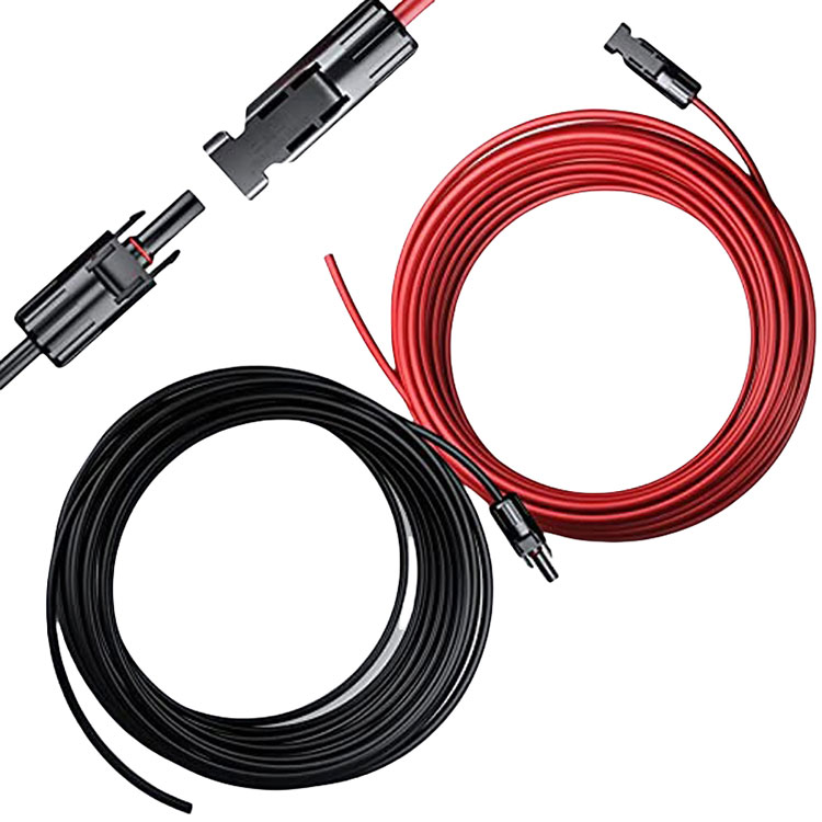 Motorvoertuig Off-Grid Sonkragopstelling 12AWG Connector Wire